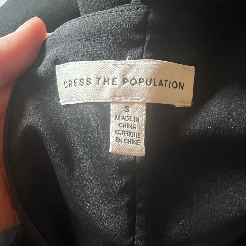 Dress the Population Louisa Midi Black Size Small - Picture 10 of 14